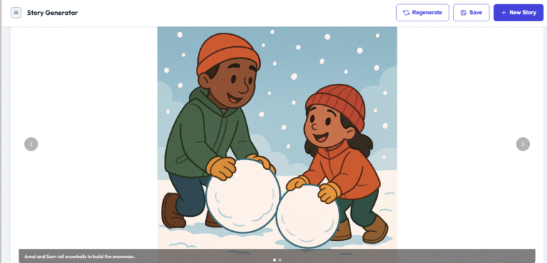 a girl with autism building a snowman with her older brother. tTogether, rolling large snowballs in the snow while learning teamwork and collaboration skills
